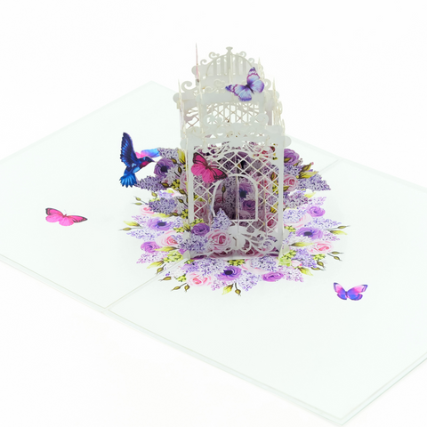 Bird Cage Pop Up Card