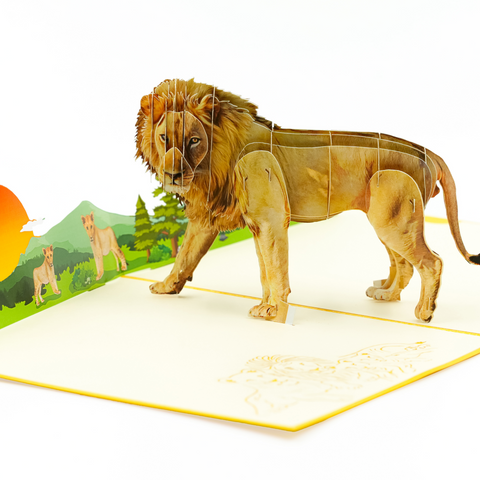 Lion Pop Up Card