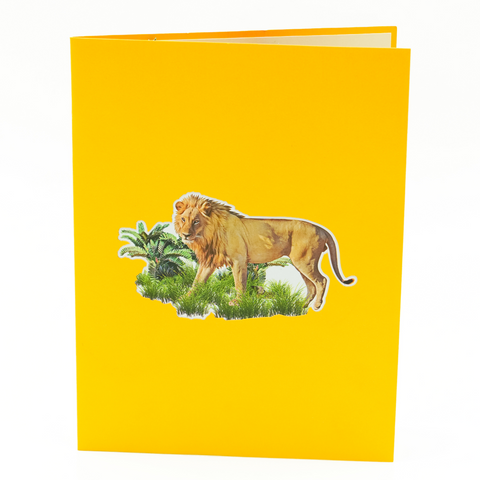 Lion Pop Up Card