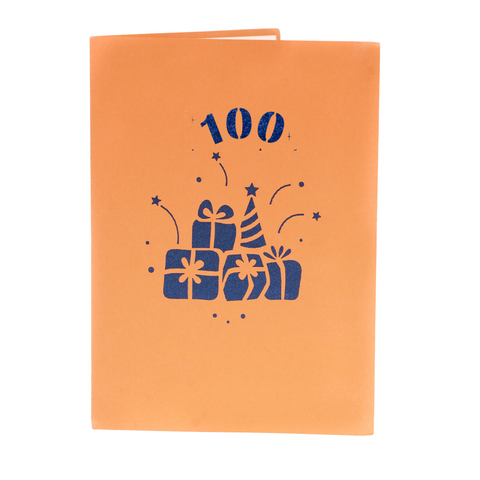 100th Birthday Pop Up Card