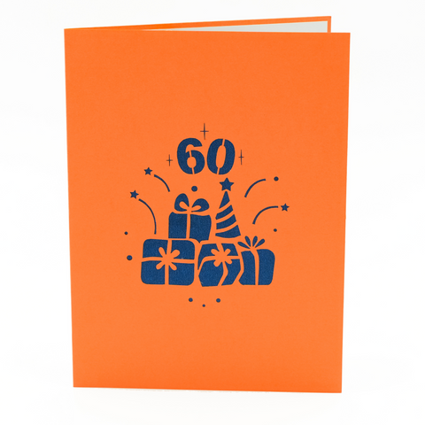 60th Birthday Pop Up Card