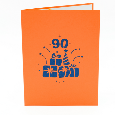 90th Birthday Pop Up Card