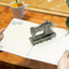 Vintage Sewing Machine Pop Up Card