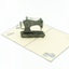Vintage Sewing Machine Pop Up Card