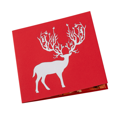 Moose Pop Up Card