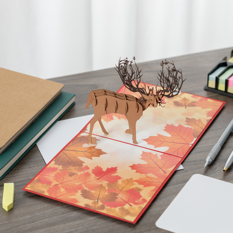 Moose Pop Up Card