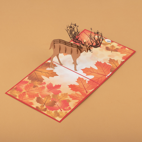 Moose Pop Up Card