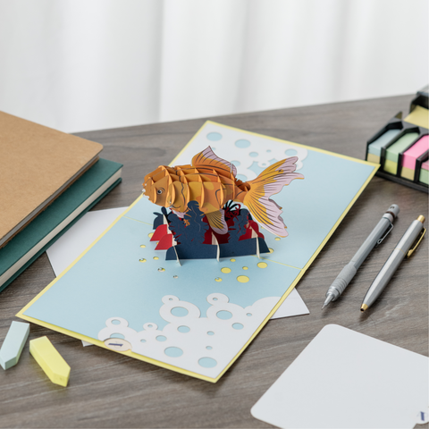 Goldfish Pop Up Card